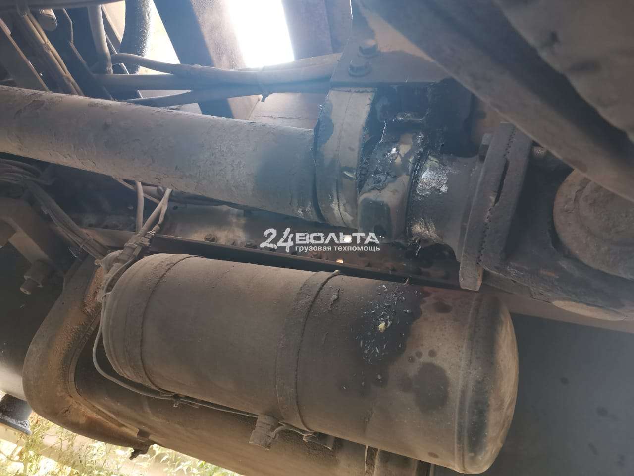 Замена подвесного подшипника Mercedes Actros